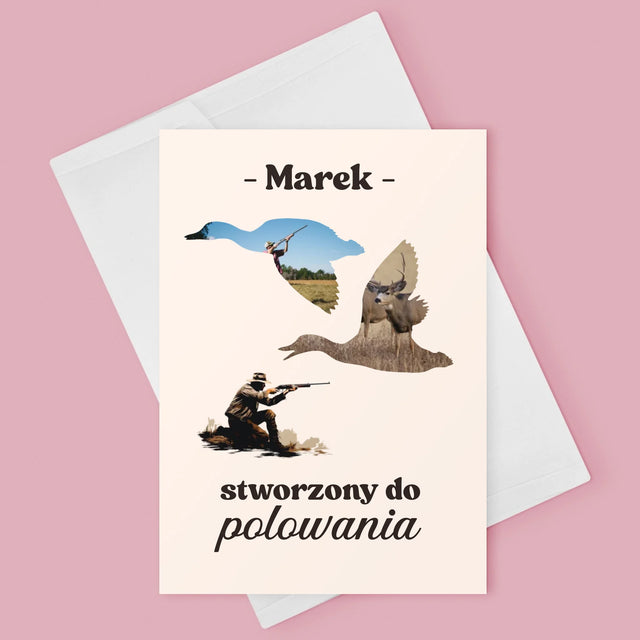Kształt Ze Zdjęć: Stworzony Do Polowania - Kartka Z Życzeniami