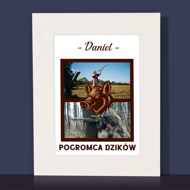 Fotokolaż: Pogromca Dzików - Ramka Na Zdjęcie