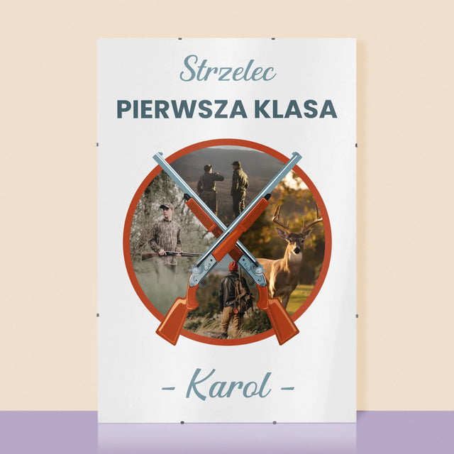 Fotokolaż: Strzelec Pierwsza Klasa - Personalizowany Plakat