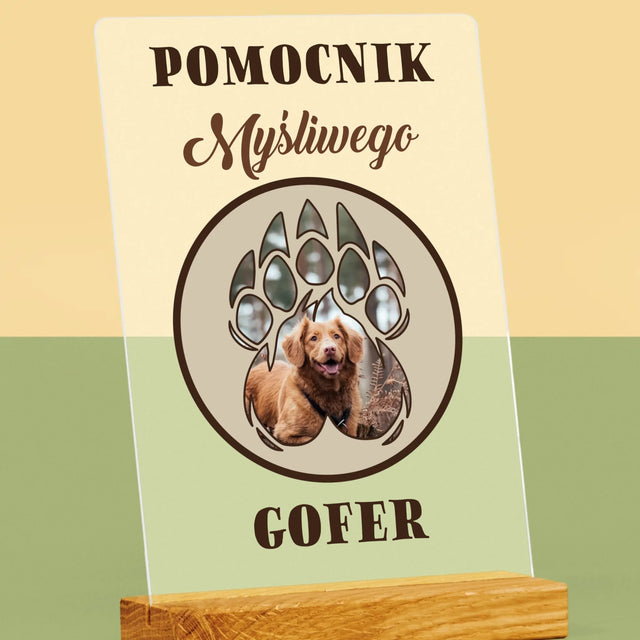 Kształt Ze Zdjęć: Pomocnik Myśliwego - Wydruk Na Szkle Akrylowym