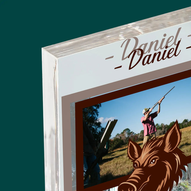 Fotokolaż: Pogromca Dzików - Blok Akrylowy z Nadrukiem