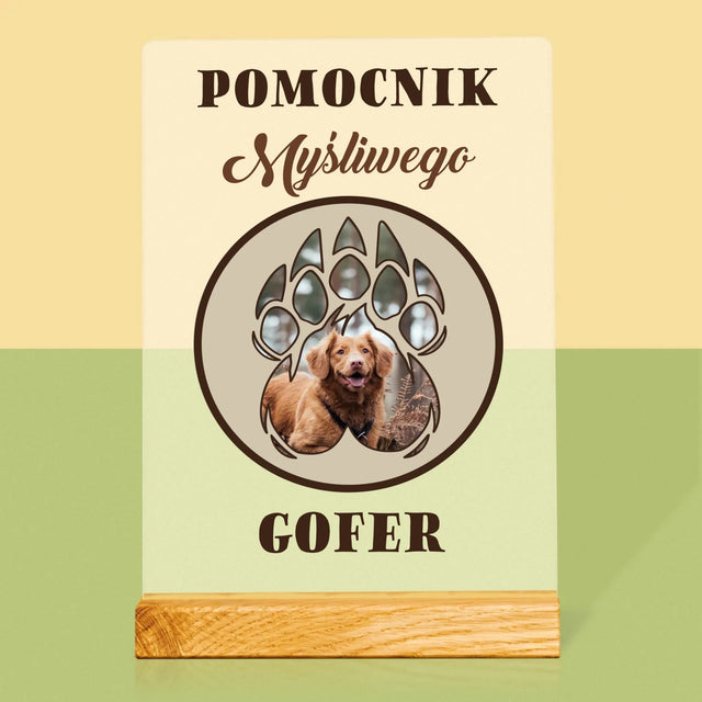 Kształt Ze Zdjęć: Pomocnik Myśliwego - Wydruk Na Szkle Akrylowym