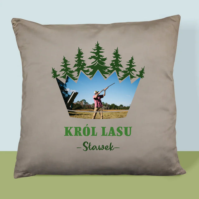 Kształt Ze Zdjęć: Król Lasu - Poduszka z Nadrukiem