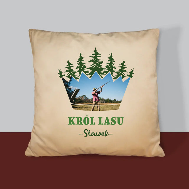 Kształt Ze Zdjęć: Król Lasu - Poduszka z Nadrukiem