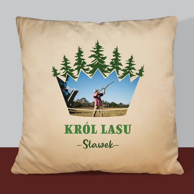 Kształt Ze Zdjęć: Król Lasu - Poduszka z Nadrukiem