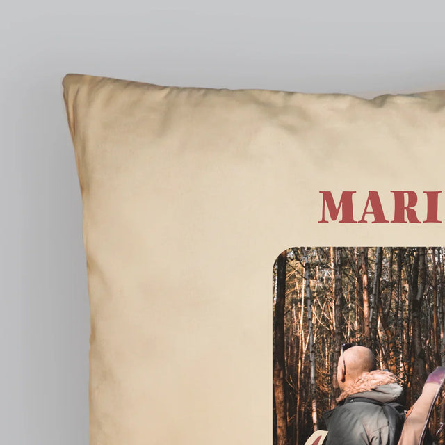 Zdjęcie I Podpis: Jeleń - Poduszka z Nadrukiem