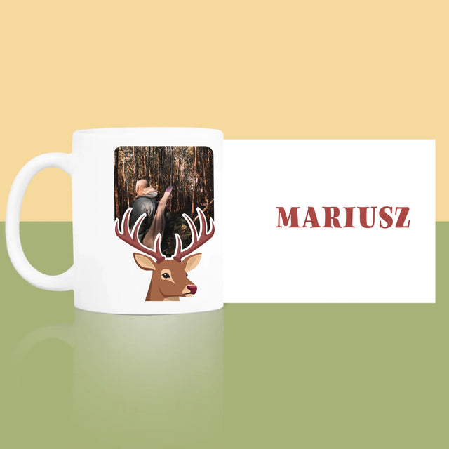 Zdjęcie I Podpis: Jeleń - Kubek z Nadrukiem