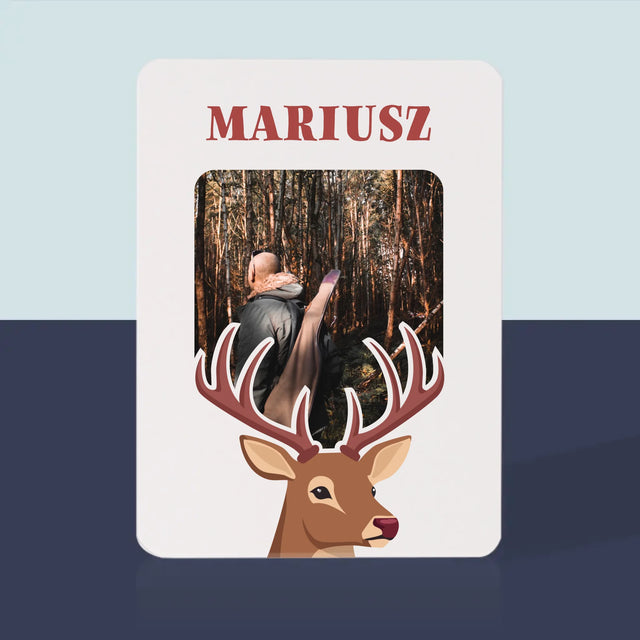 Zdjęcie I Podpis: Jeleń - Karty Do Gry