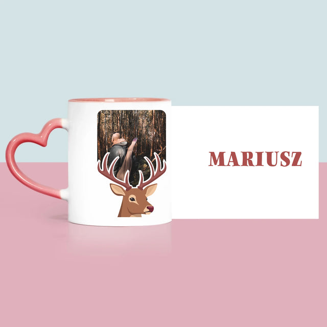 Zdjęcie I Podpis: Jeleń - Kubek z Nadrukiem