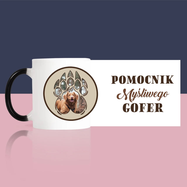 Kształt Ze Zdjęć: Pomocnik Myśliwego - Kubek z Nadrukiem