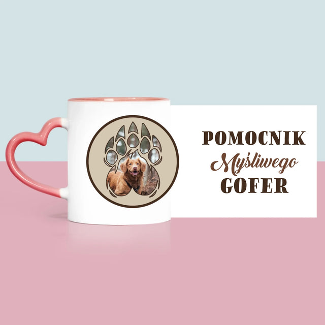 Kształt Ze Zdjęć: Pomocnik Myśliwego - Kubek z Nadrukiem