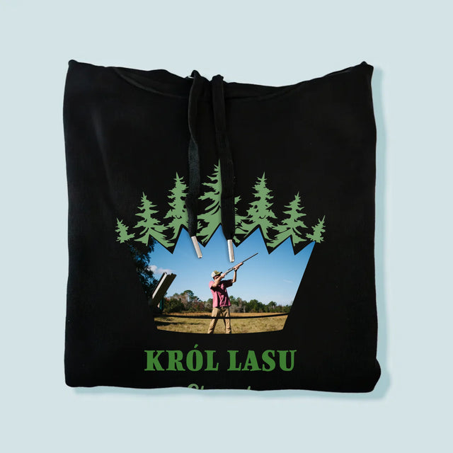 Kształt Ze Zdjęć: Król Lasu - Bluza Męska Z Kapturem