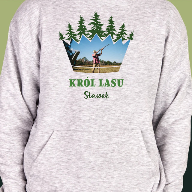 Kształt Ze Zdjęć: Król Lasu - Bluza Męska Z Kapturem