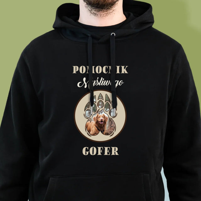 Kształt Ze Zdjęć: Pomocnik Myśliwego - Bluza Męska Z Kapturem