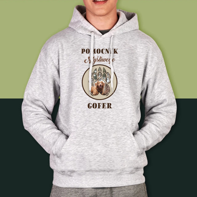 Kształt Ze Zdjęć: Pomocnik Myśliwego - Bluza Męska Z Kapturem