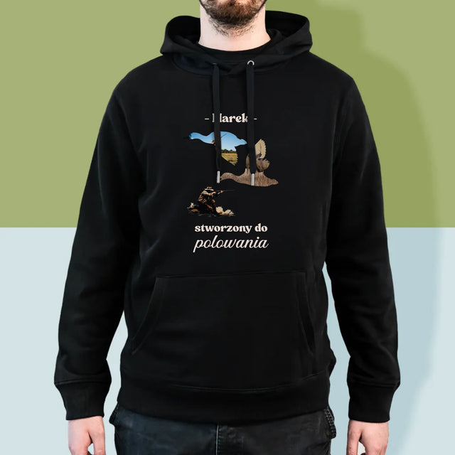 Kształt Ze Zdjęć: Stworzony Do Polowania - Bluza Męska Z Kapturem