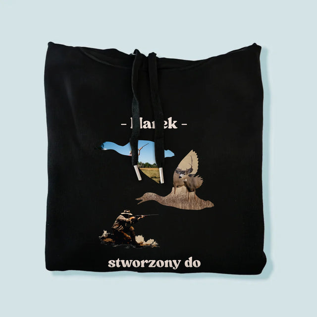 Kształt Ze Zdjęć: Stworzony Do Polowania - Bluza Męska Z Kapturem