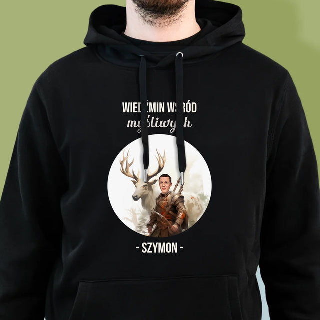 Twoja Postać: Wiedźmin Wśród Myśliwych - Bluza Męska Z Kapturem