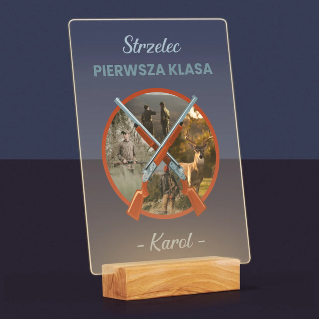 Fotokolaż: Strzelec Pierwsza Klasa - Wydruk Na Szkle Akrylowym