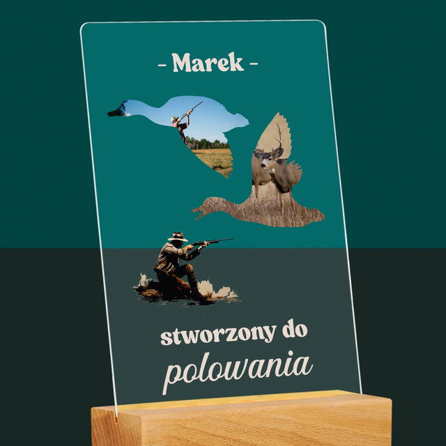Kształt Ze Zdjęć: Stworzony Do Polowania - Wydruk Na Szkle Akrylowym