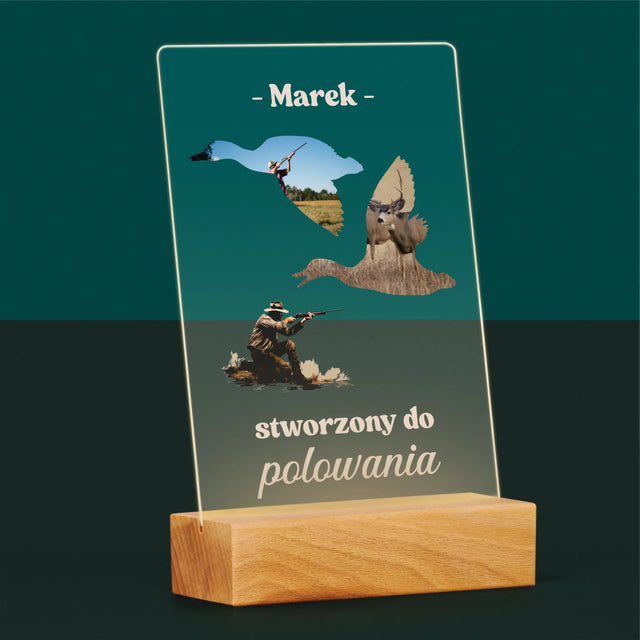 Kształt Ze Zdjęć: Stworzony Do Polowania - Wydruk Na Szkle Akrylowym