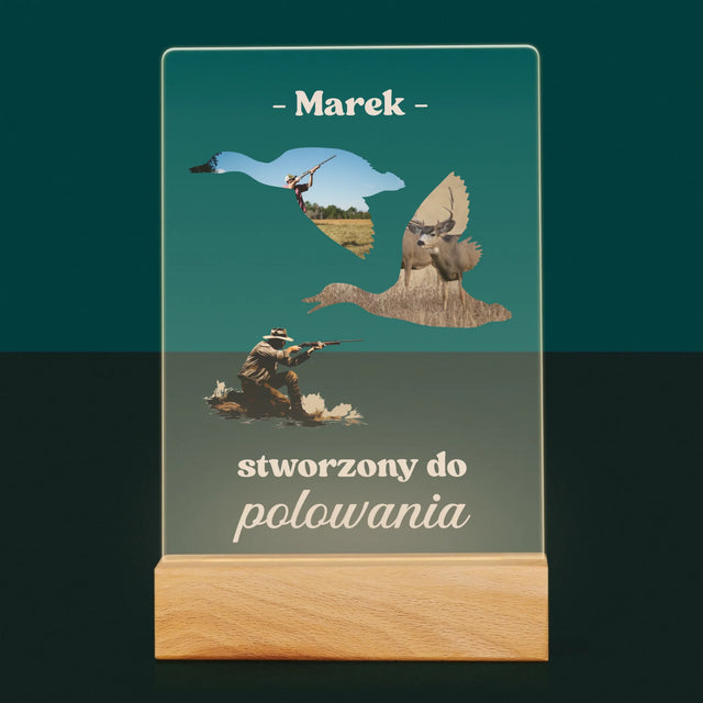 Kształt Ze Zdjęć: Stworzony Do Polowania - Wydruk Na Szkle Akrylowym