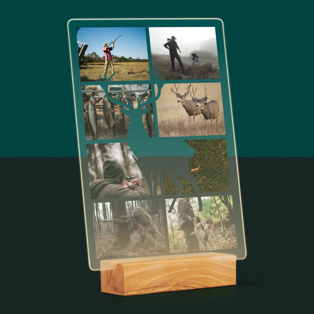 Fotokolaż: Myśliwy - Wydruk Na Szkle Akrylowym