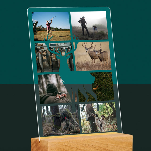 Fotokolaż: Myśliwy - Wydruk Na Szkle Akrylowym