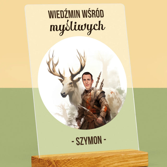 Twoja Postać: Wiedźmin Wśród Myśliwych - Wydruk Na Szkle Akrylowym