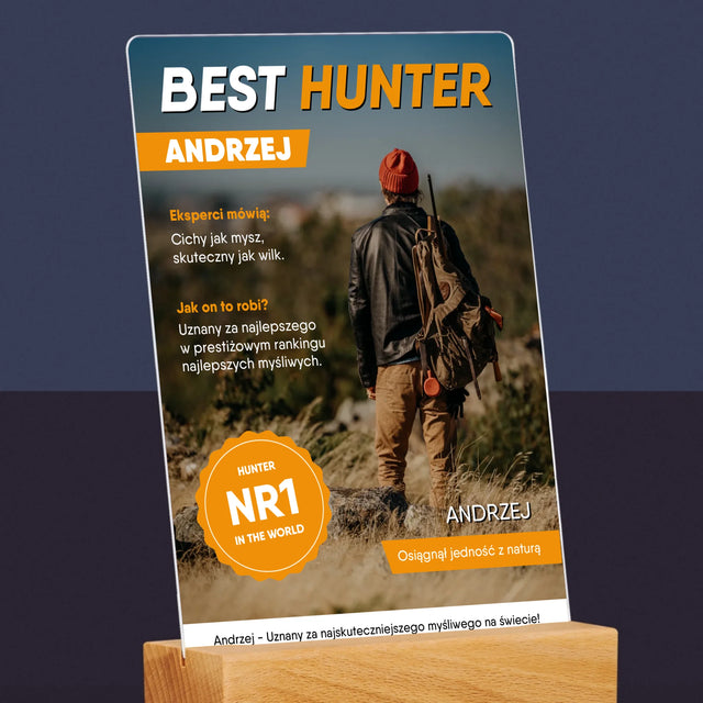 Okładka Magazynu: Best Hunter - Wydruk Na Szkle Akrylowym