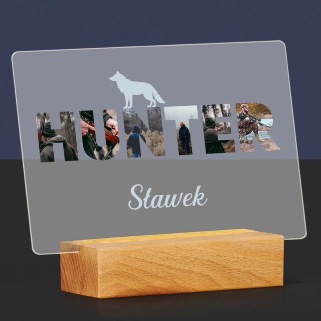 Słowo Ze Zdjęć: Hunter - Wydruk Na Szkle Akrylowym