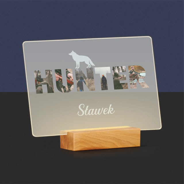 Słowo Ze Zdjęć: Hunter - Wydruk Na Szkle Akrylowym