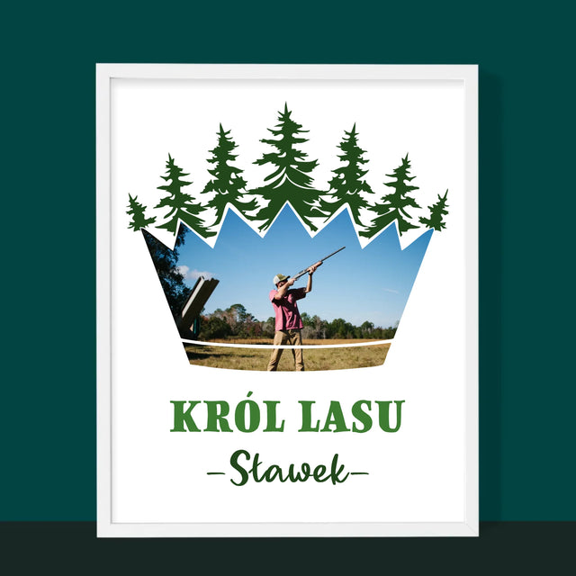 Kształt Ze Zdjęć: Król Lasu - Wydruk Obramowany