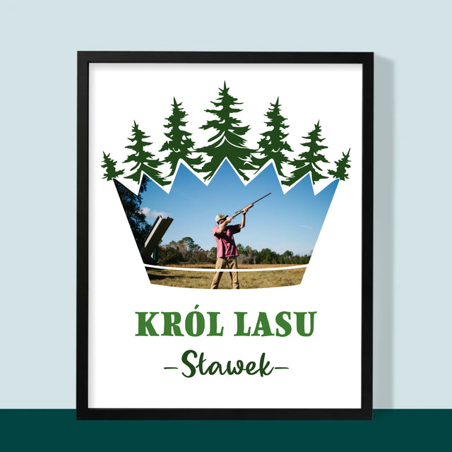 Kształt Ze Zdjęć: Król Lasu - Wydruk Obramowany