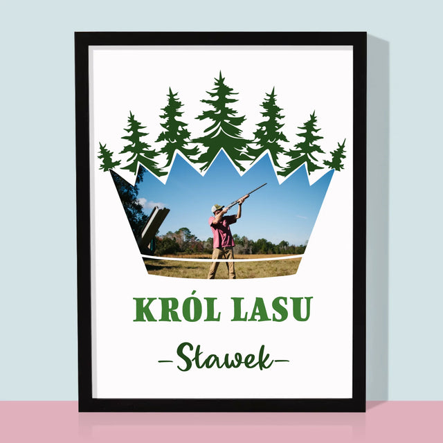 Kształt Ze Zdjęć: Król Lasu - Wydruk Obramowany