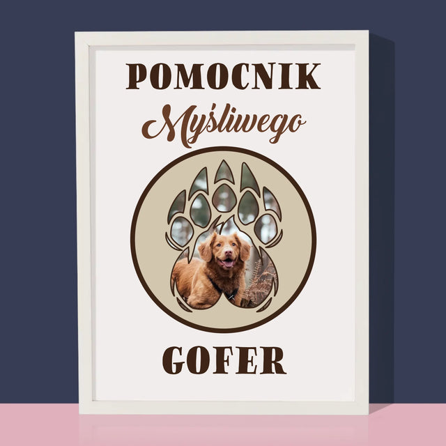 Kształt Ze Zdjęć: Pomocnik Myśliwego - Wydruk Obramowany