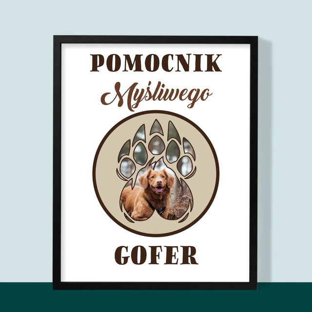 Kształt Ze Zdjęć: Pomocnik Myśliwego - Wydruk Obramowany