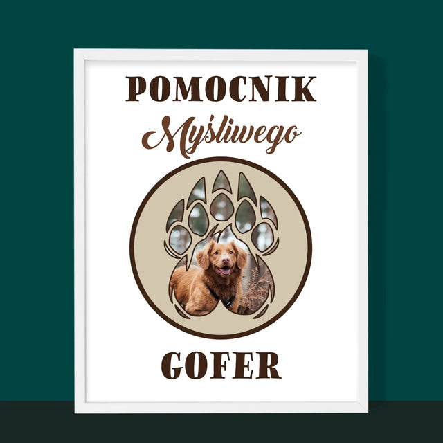 Kształt Ze Zdjęć: Pomocnik Myśliwego - Wydruk Obramowany