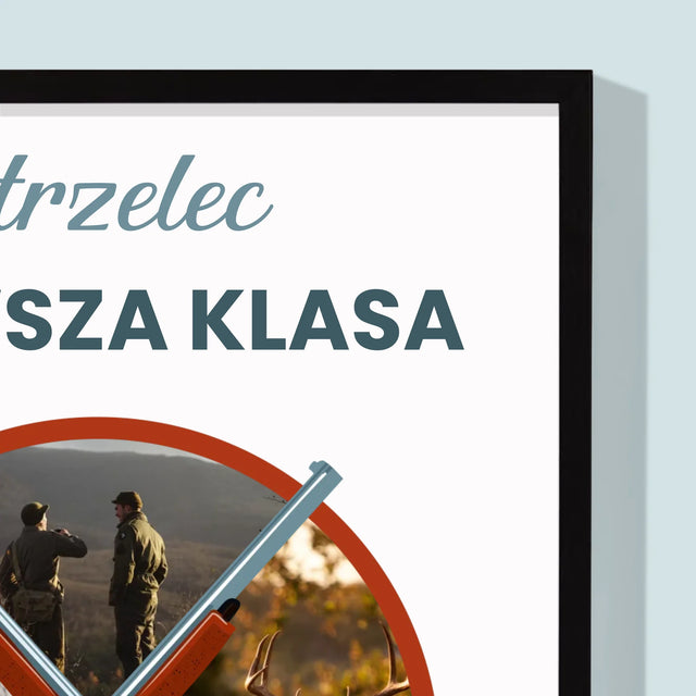 Fotokolaż: Strzelec Pierwsza Klasa - Wydruk Obramowany