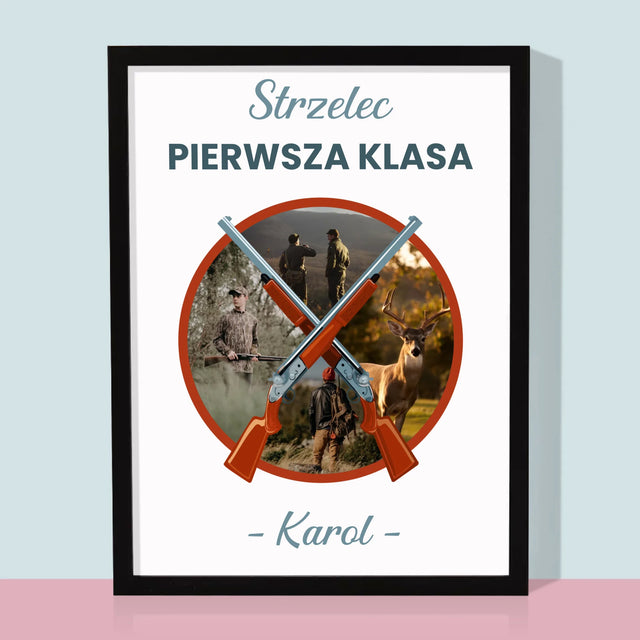 Fotokolaż: Strzelec Pierwsza Klasa - Wydruk Obramowany