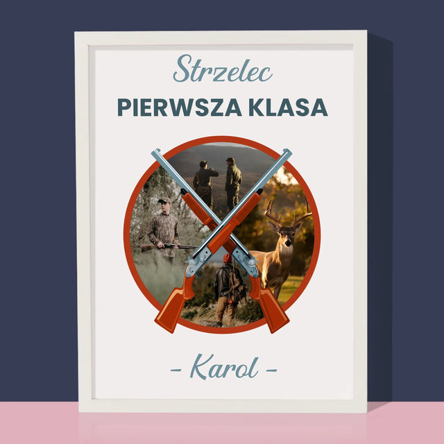 Fotokolaż: Strzelec Pierwsza Klasa - Wydruk Obramowany
