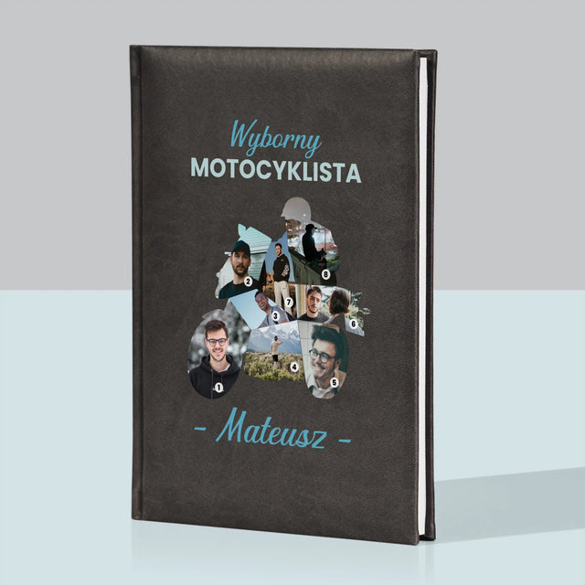 Kształt Ze Zdjęć: Wyborny Motocyklista - Notes Książkowy