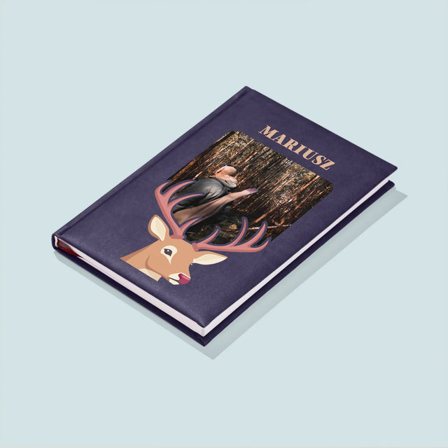 Zdjęcie I Podpis: Jeleń - Notes Książkowy z Nadrukiem