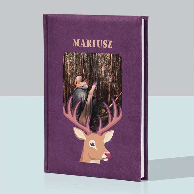 Zdjęcie I Podpis: Jeleń - Notes Książkowy z Nadrukiem