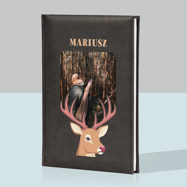 Zdjęcie I Podpis: Jeleń - Notes Książkowy z Nadrukiem