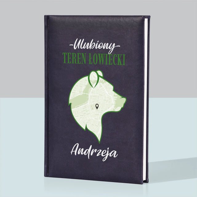 Mapa Miasta: Ulubiony Teren Łowiecki - Notes Książkowy z Nadrukiem