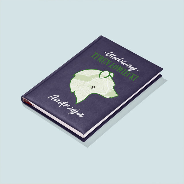 Mapa Miasta: Ulubiony Teren Łowiecki - Notes Książkowy z Nadrukiem