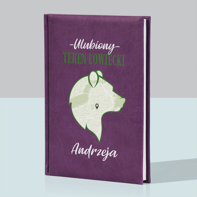 Mapa Miasta: Ulubiony Teren Łowiecki - Notes Książkowy z Nadrukiem