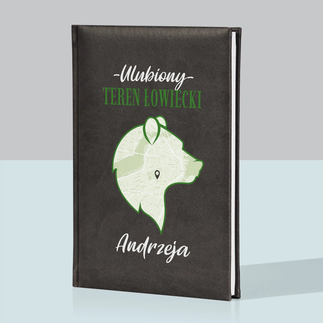 Mapa Miasta: Ulubiony Teren Łowiecki - Notes Książkowy z Nadrukiem