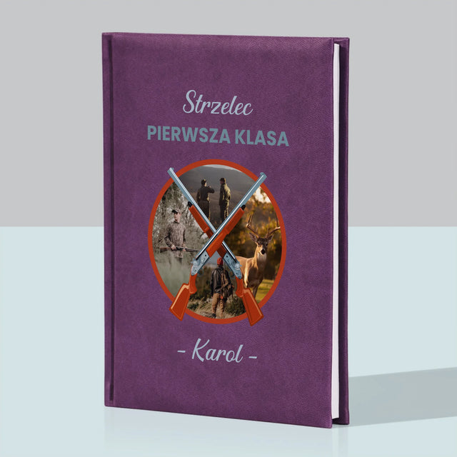 Fotokolaż: Strzelec Pierwsza Klasa - Notes Książkowy z Nadrukiem